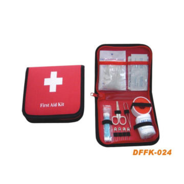 Trousse de premiers soins de voyage avec 17,5 * 13,5 * 3cm